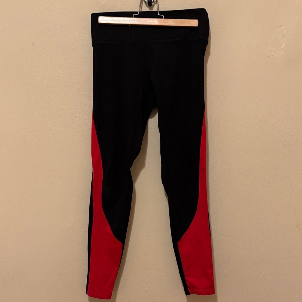 PINK Victoria's Secret Black and Red Kids Leggings